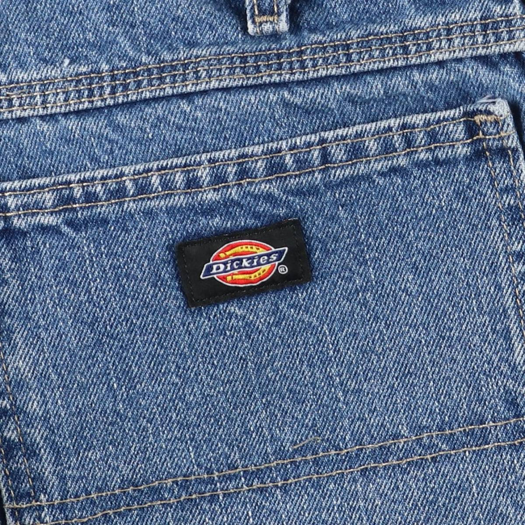 Dickies denim painter shorts, men's size W36 (approx.) cotton blue type Vintage Second Hand