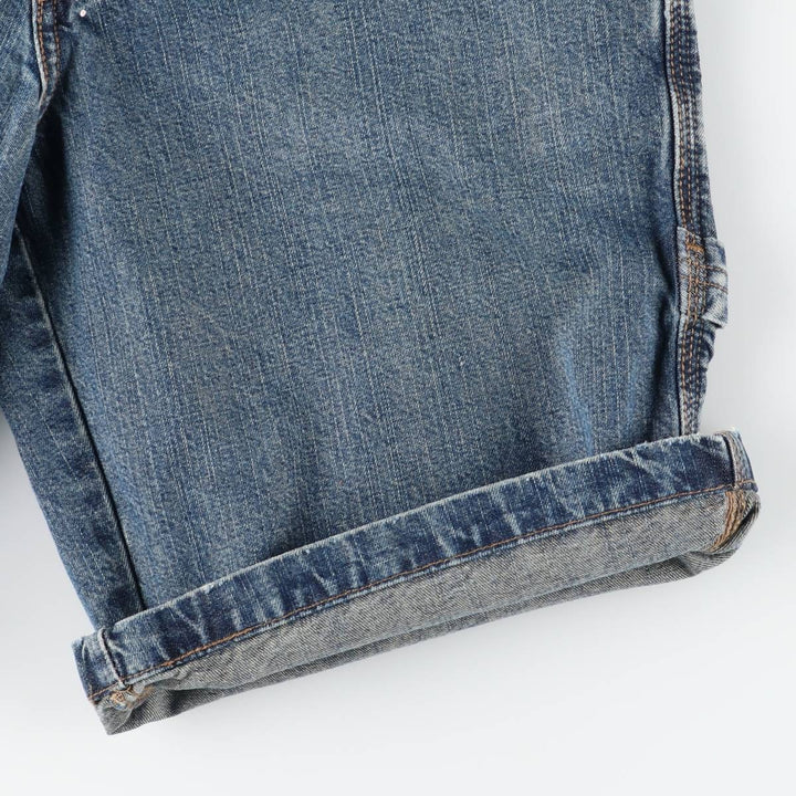 Levi's Signature by Levi Strauss & Co. CARPENTER Denim Painter Shorts (Men's W32 equivalent) cotton Blue type light blue Vintage Second Hand