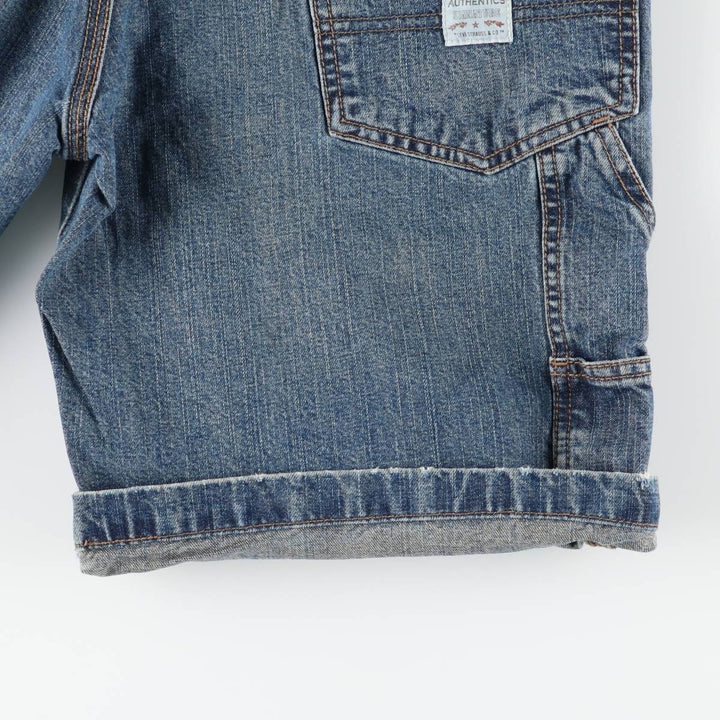 Levi's Signature by Levi Strauss & Co. CARPENTER Denim Painter Shorts (Men's W32 equivalent) cotton Blue type light blue Vintage Second Hand
