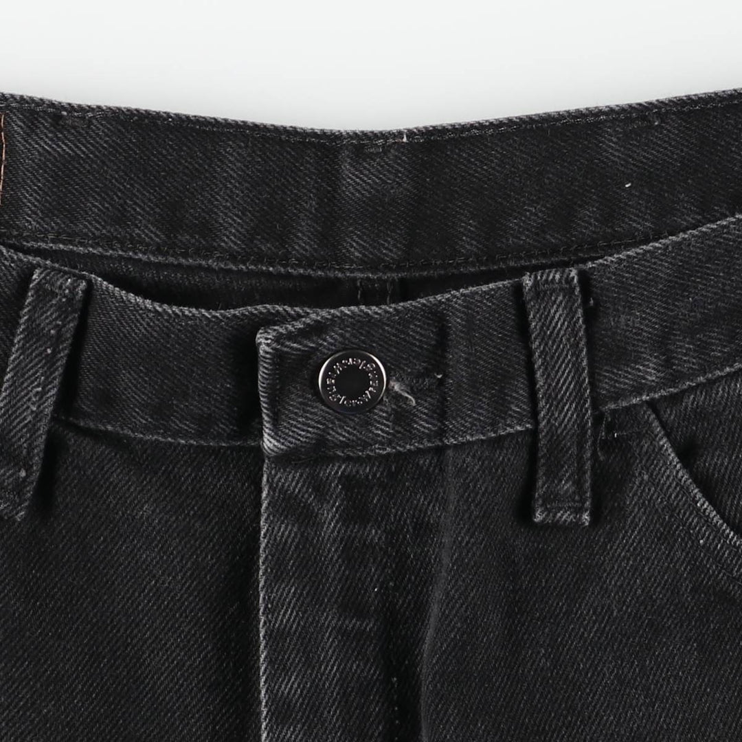 Wrangler Black Denim Shorts, Shorts, Men's, W34 cotton black type Vintage Second Hand