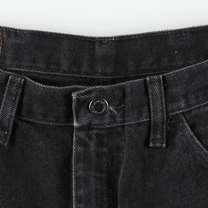 Wrangler Black Denim Shorts, Shorts, Men's, W34 cotton black type Vintage Second Hand