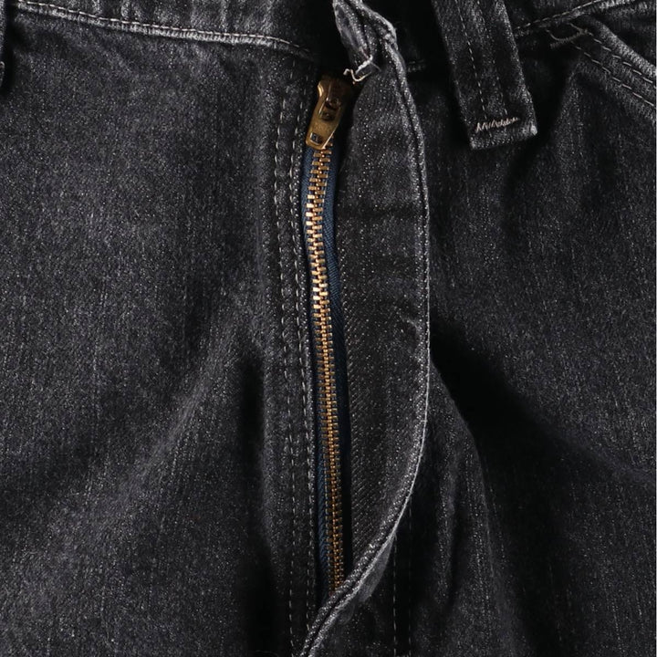 Wrangler Denim Painter Jorts Half Pants, Men's W35 (approx.) cotton black type Vintage Second Hand