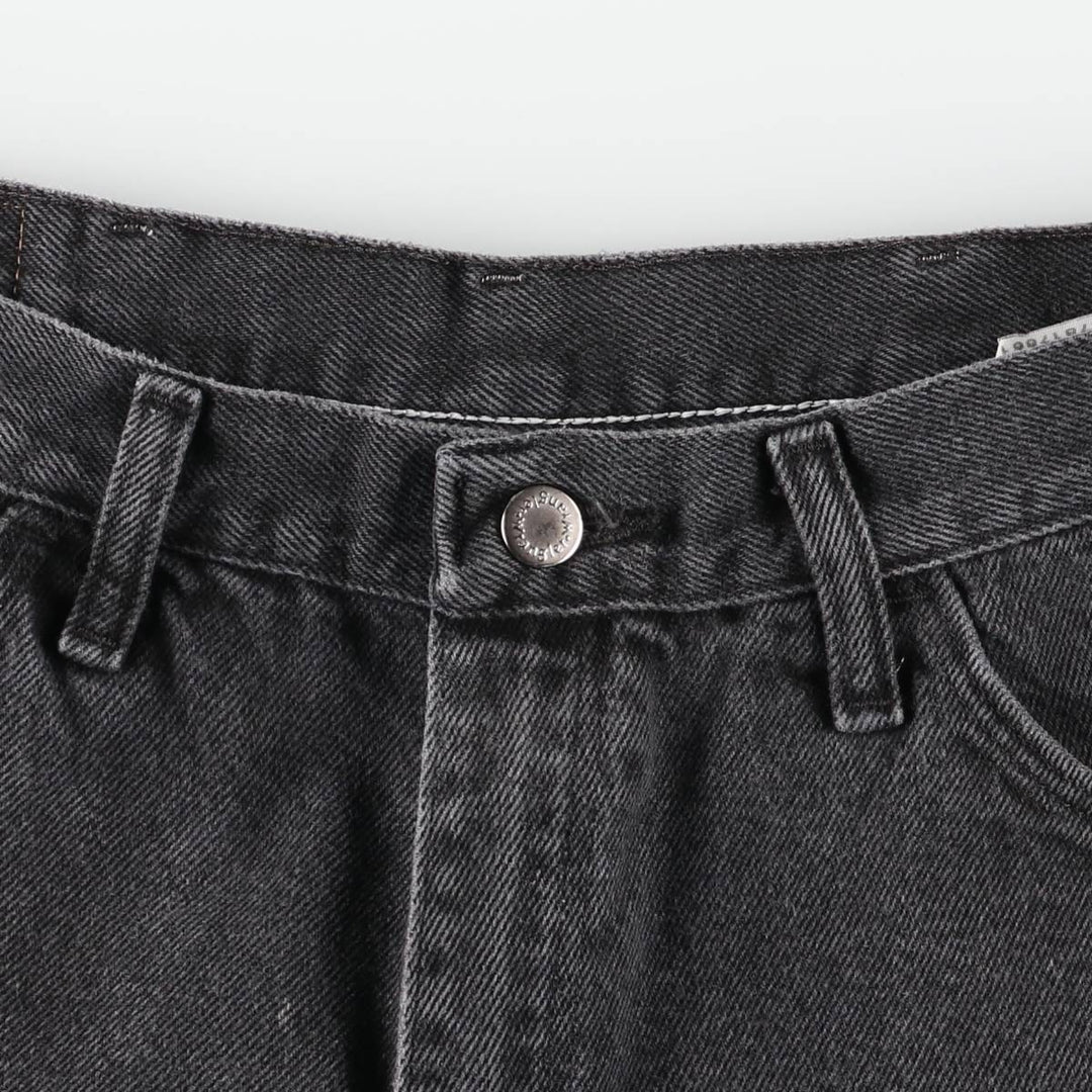 Wrangler Black Denim Shorts, Shorts, Men's, W34 cotton black type Vintage Second Hand