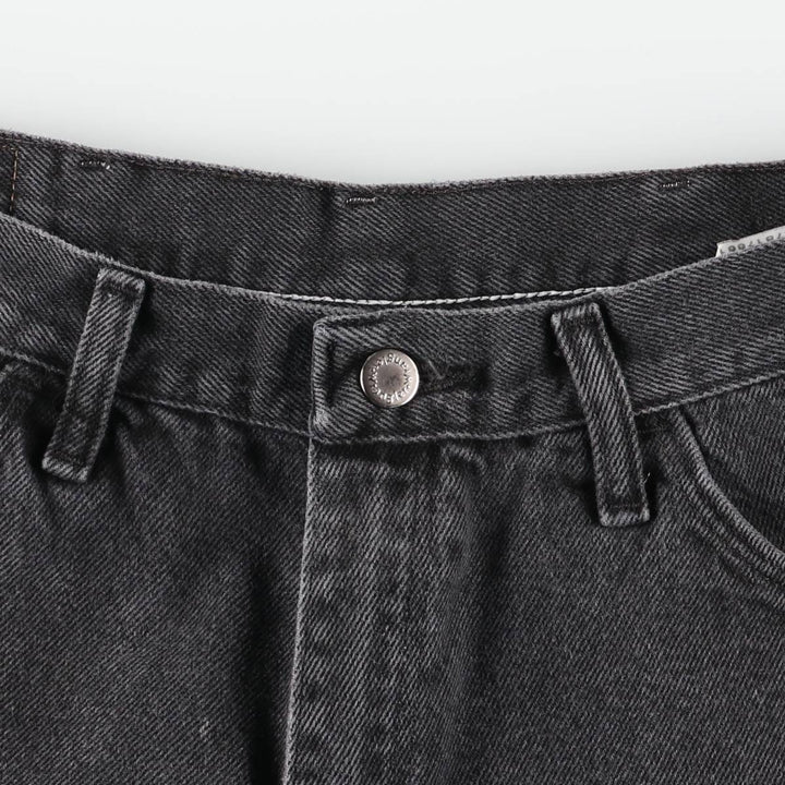 Wrangler Black Denim Shorts, Shorts, Men's, W34 cotton black type Vintage Second Hand
