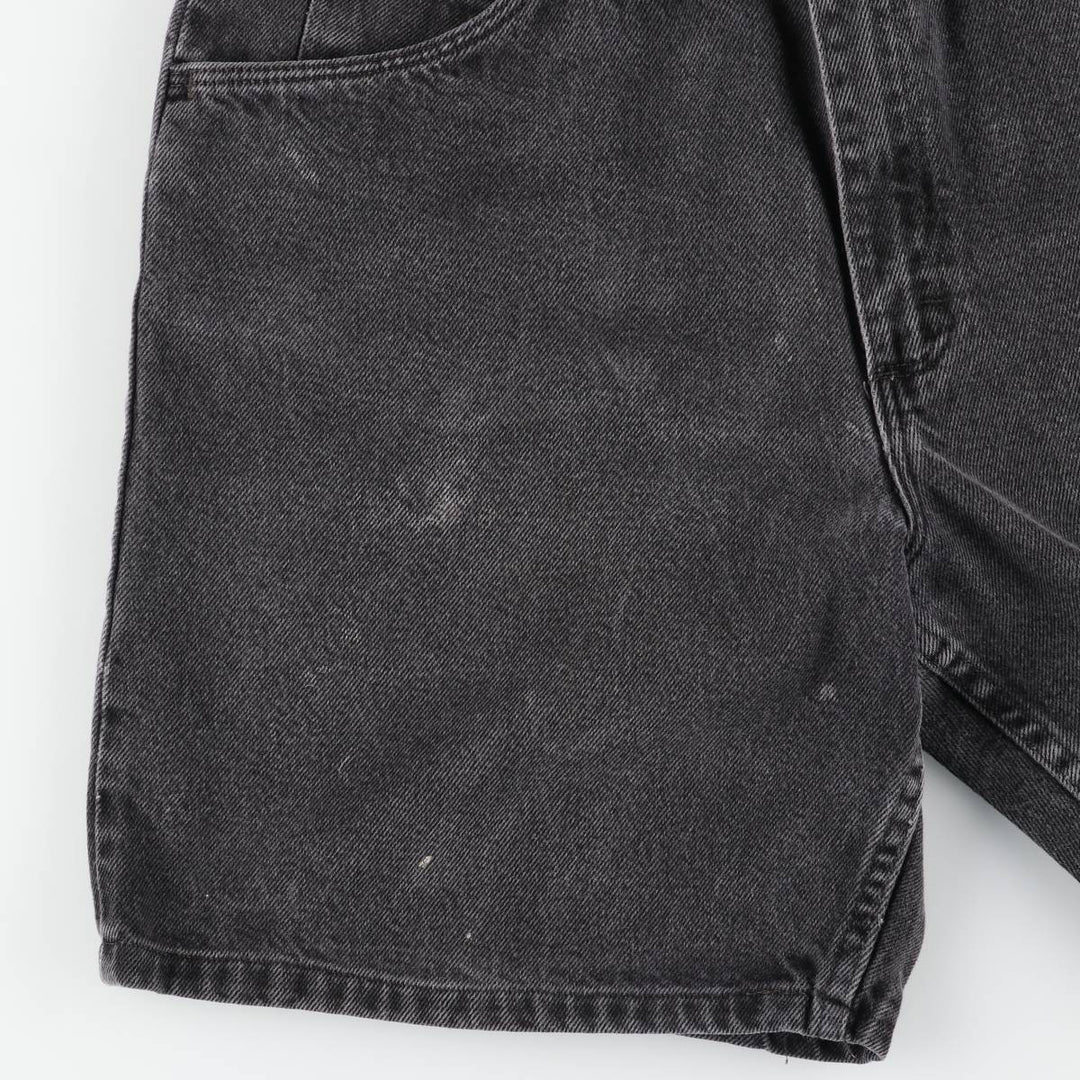 Wrangler Black Denim Shorts, Shorts, Men's, W34 cotton black type Vintage Second Hand