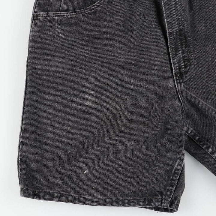 Wrangler Black Denim Shorts, Shorts, Men's, W34 cotton black type Vintage Second Hand