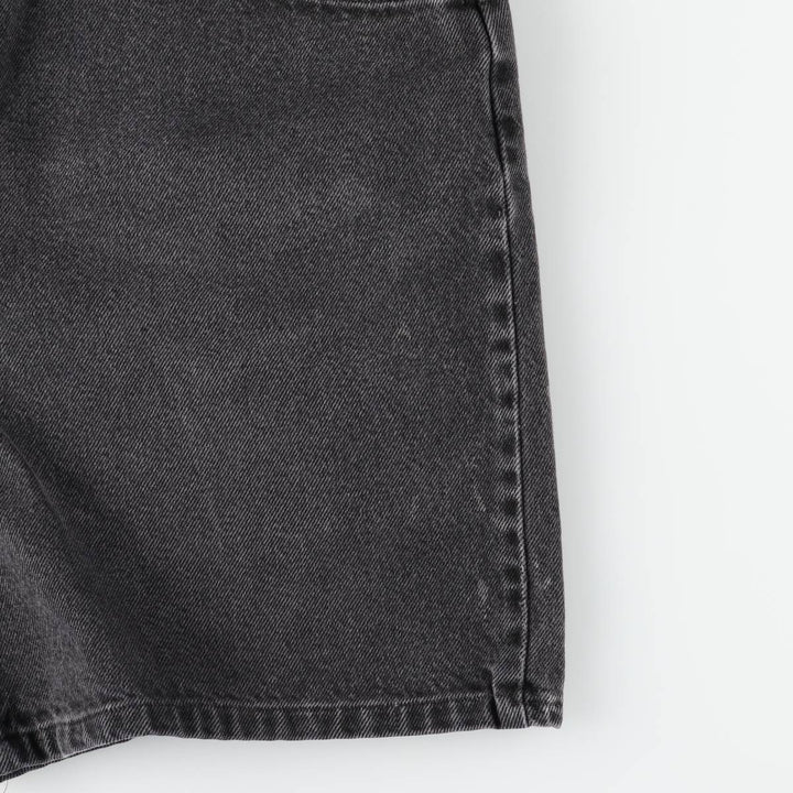 Wrangler Black Denim Shorts, Shorts, Men's, W34 cotton black type Vintage Second Hand