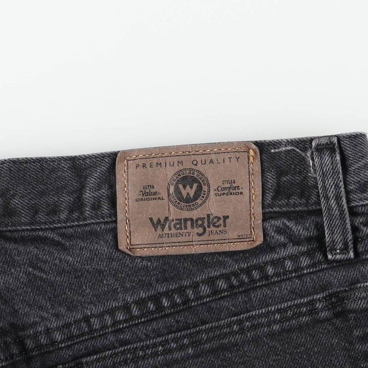 Wrangler Black Denim Shorts, Shorts, Men's, W33 cotton black type Vintage Second Hand