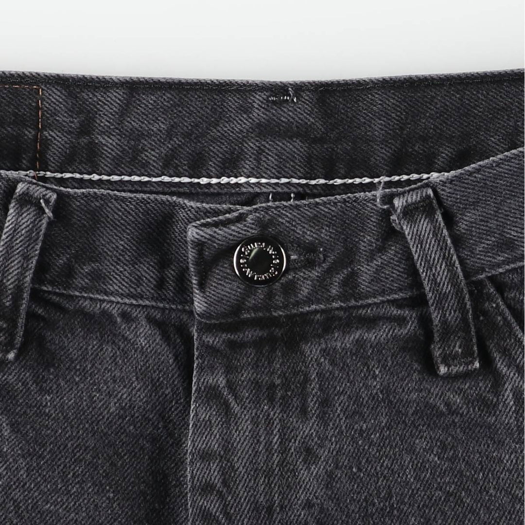 Wrangler Black Denim Shorts, Shorts, Men's, W33 cotton black type Vintage Second Hand
