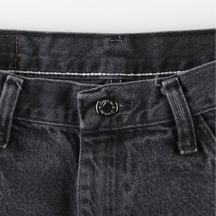 Wrangler Black Denim Shorts, Shorts, Men's, W33 cotton black type Vintage Second Hand