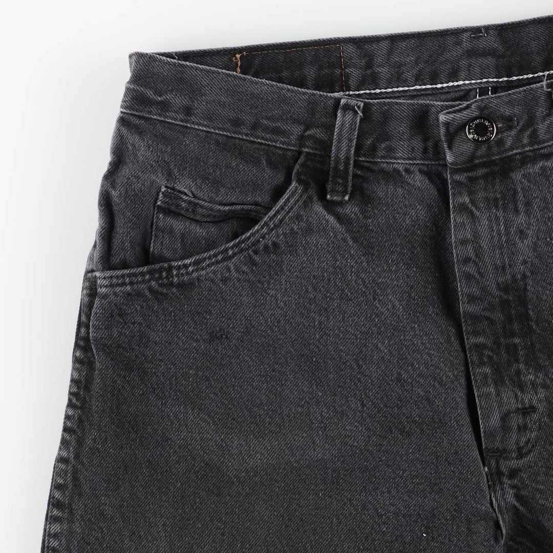 Wrangler Black Denim Shorts, Shorts, Men's, W33 cotton black type Vintage Second Hand