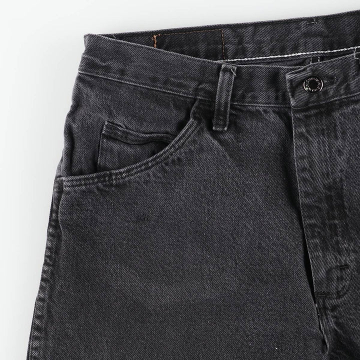 Wrangler Black Denim Shorts, Shorts, Men's, W33 cotton black type Vintage Second Hand