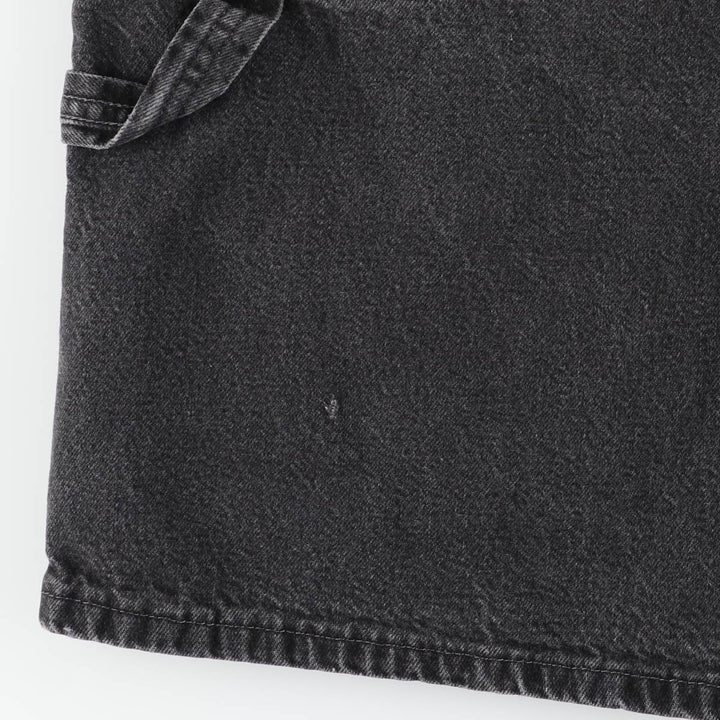 Wrangler denim painter shorts, men's size W30 (approx.) unclear black type Vintage Second Hand