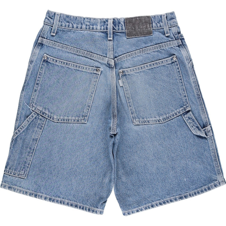 90'S Levi's Silver Tab Jeans Denim Painter Shorts, Men's Size W29 (approx.), Vintage cotton Blue type light blue Vintage Second Hand