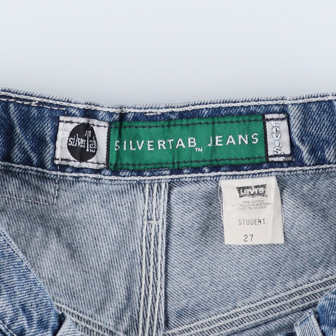 90'S Levi's Silver Tab Jeans Denim Painter Shorts, Men's Size W29 (approx.), Vintage cotton Blue type light blue Vintage Second Hand