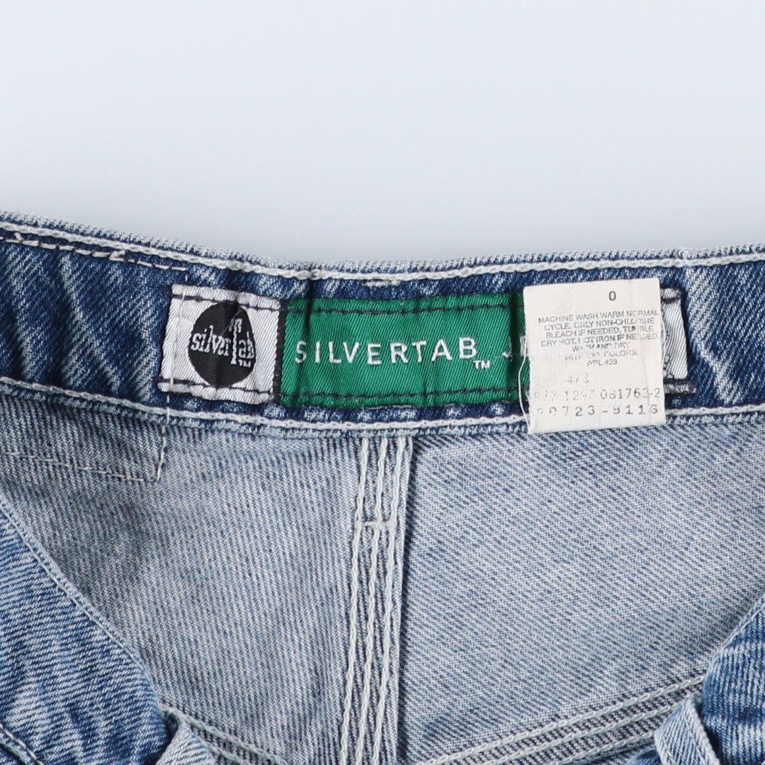 90'S Levi's Silver Tab Jeans Denim Painter Shorts, Men's Size W29 (approx.), Vintage cotton Blue type light blue Vintage Second Hand