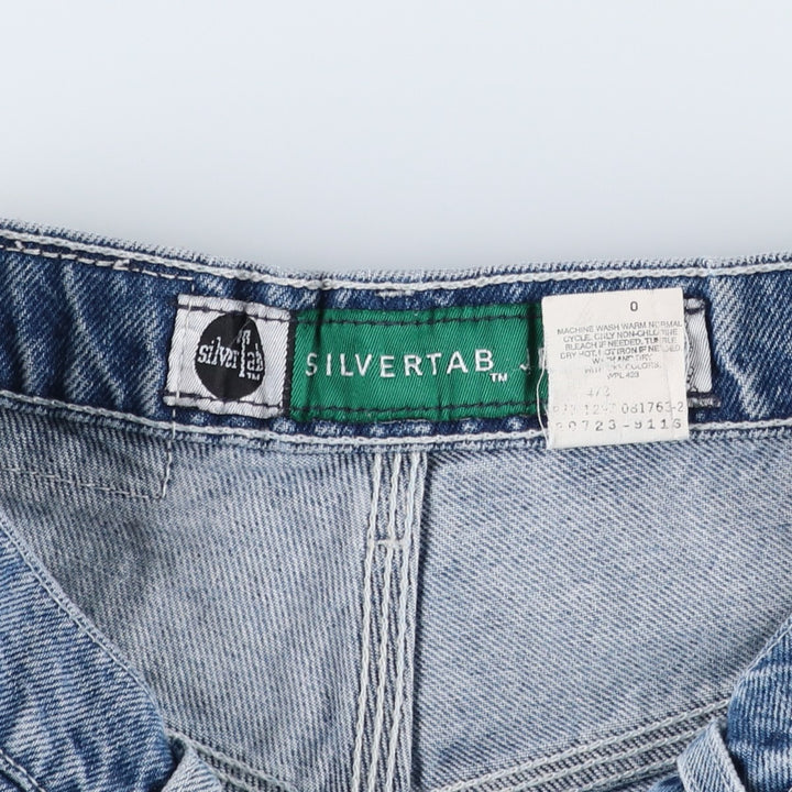 90'S Levi's Silver Tab Jeans Denim Painter Shorts, Men's Size W29 (approx.), Vintage cotton Blue type light blue Vintage Second Hand