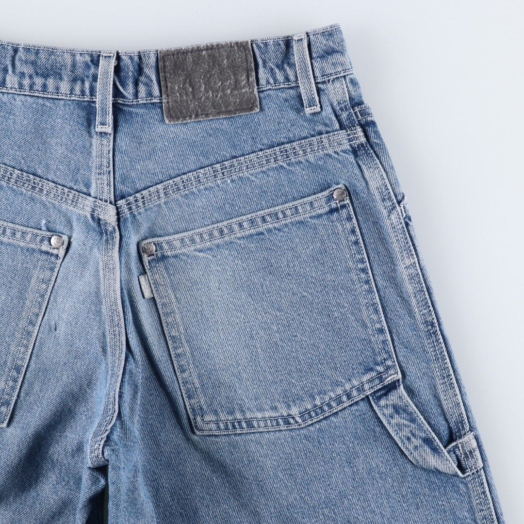 90'S Levi's Silver Tab Jeans Denim Painter Shorts, Men's Size W29 (approx.), Vintage cotton Blue type light blue Vintage Second Hand