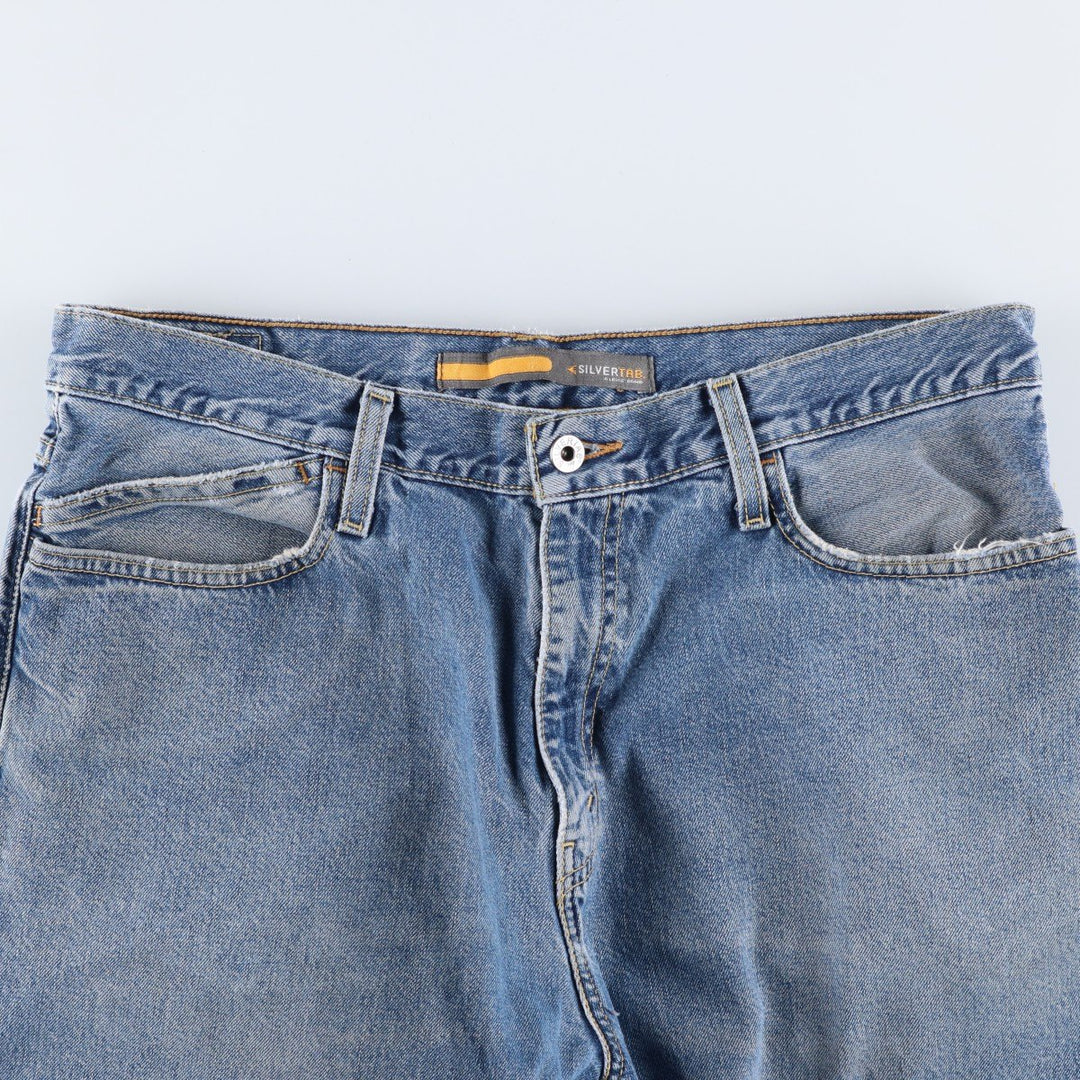 2000'S Levi's Silver Tab Low and Loose Denim Shorts (Men's W35 equivalent) cotton blue type Vintage Second Hand