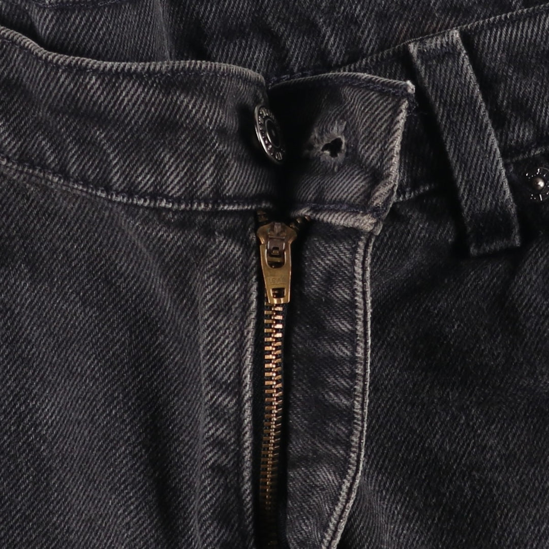 Big Size 90'S Levi's 550 Orange Tab Black Denim Shorts Men's W41 (approx.) Vintage cotton black type Vintage Second Hand