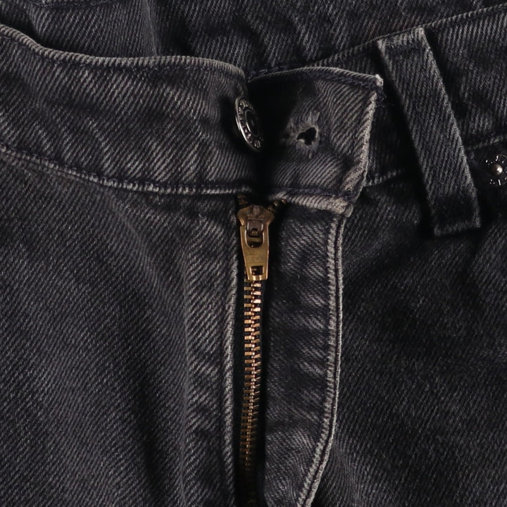 Big Size 90'S Levi's 550 Orange Tab Black Denim Shorts Men's W41 (approx.) Vintage cotton black type Vintage Second Hand