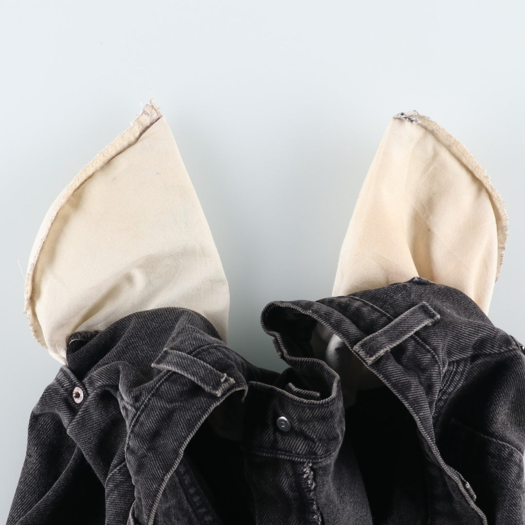 Big Size 90'S Levi's 550 Orange Tab Black Denim Shorts Men's W41 (approx.) Vintage cotton black type Vintage Second Hand