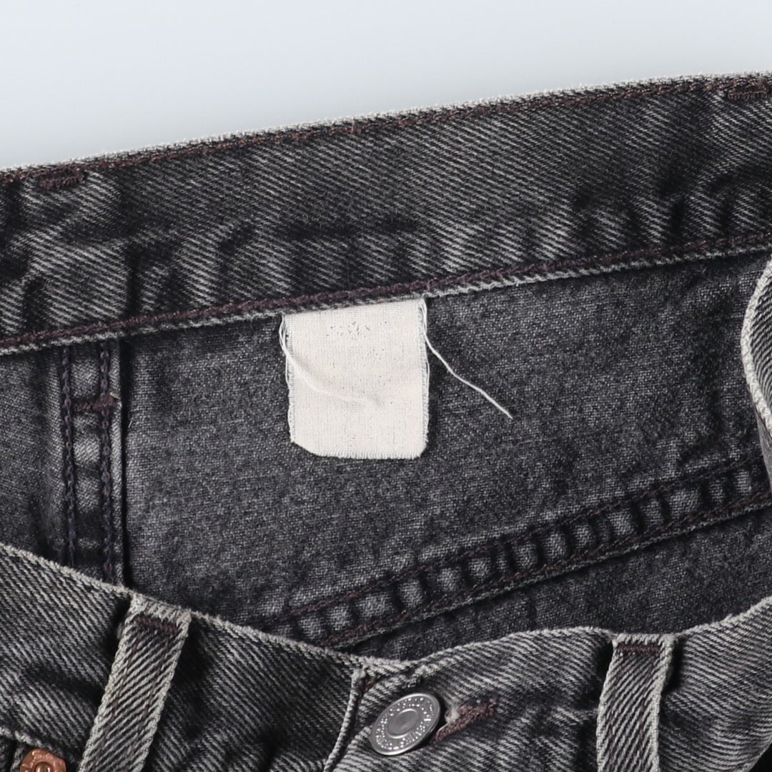 Levi's 560 Black Denim Shorts, Men's W33 (approx.) unclear gray type Vintage Second Hand