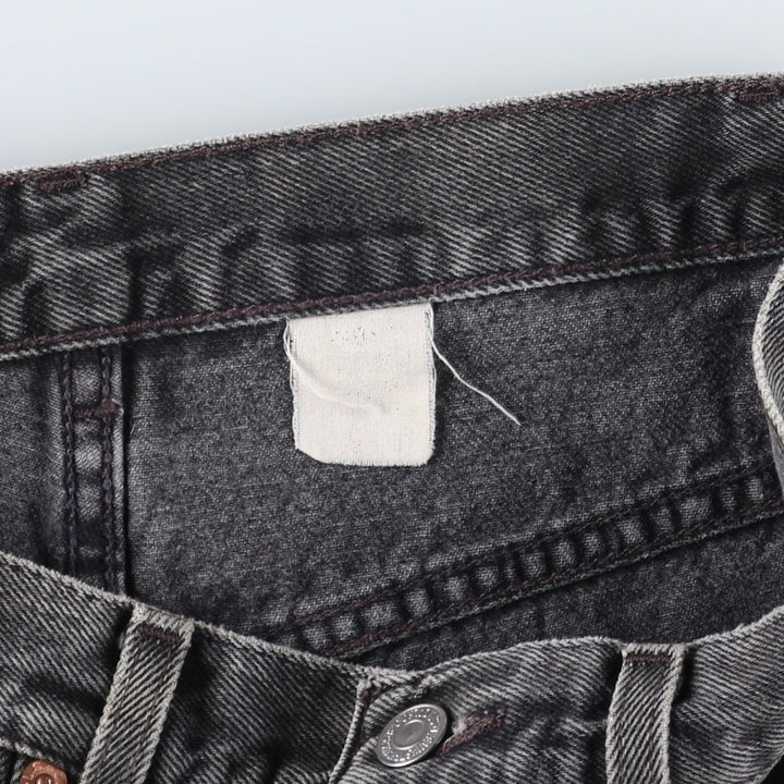 Levi's 560 Black Denim Shorts, Men's W33 (approx.) unclear gray type Vintage Second Hand