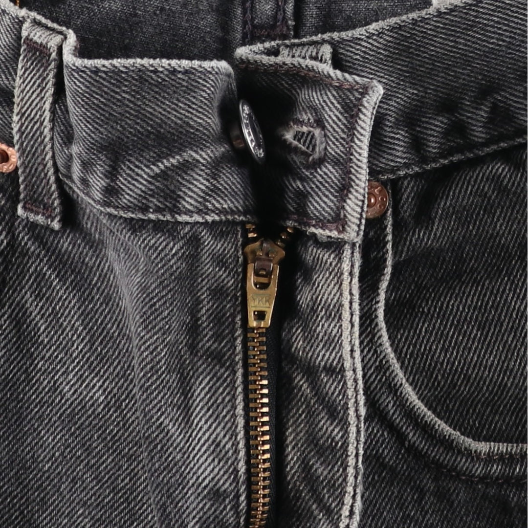 Levi's 560 Black Denim Shorts, Men's W33 (approx.) unclear gray type Vintage Second Hand