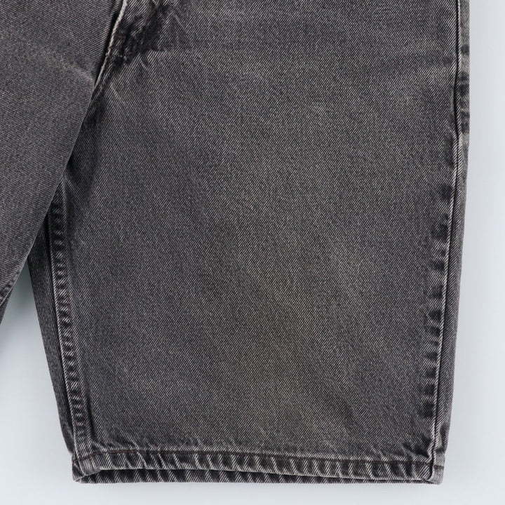 Levi's 560 Black Denim Shorts, Men's W33 (approx.) unclear gray type Vintage Second Hand