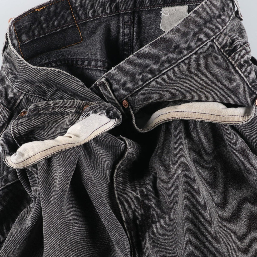 Levi's 560 Black Denim Shorts, Men's W33 (approx.) unclear gray type Vintage Second Hand