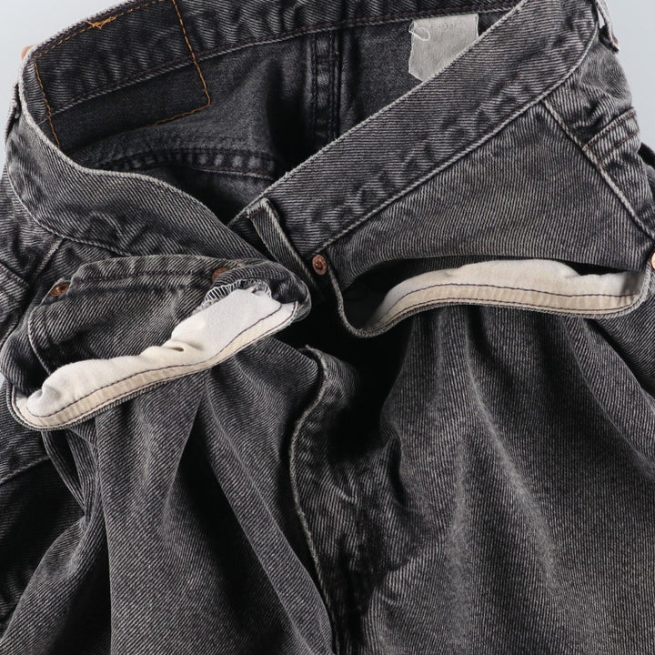 Levi's 560 Black Denim Shorts, Men's W33 (approx.) unclear gray type Vintage Second Hand