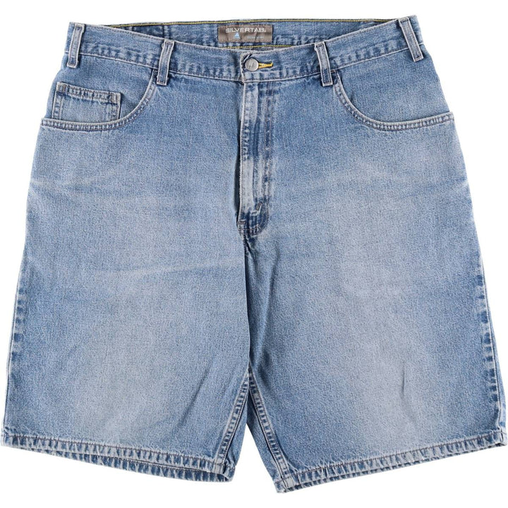 2000'S Levi's Silver Tab Loose Fit Denim Shorts (Men's W37 equivalent) cotton blue type Vintage Second Hand