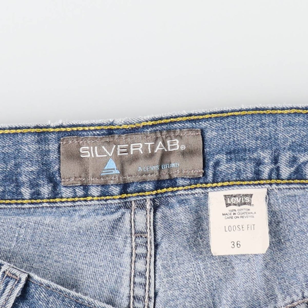 2000'S Levi's Silver Tab Loose Fit Denim Shorts (Men's W37 equivalent) cotton blue type Vintage Second Hand