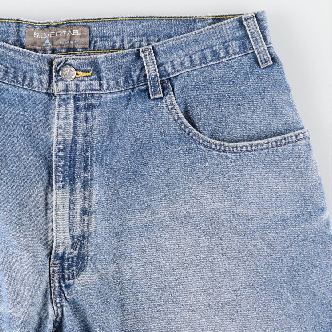2000'S Levi's Silver Tab Loose Fit Denim Shorts (Men's W37 equivalent) cotton blue type Vintage Second Hand