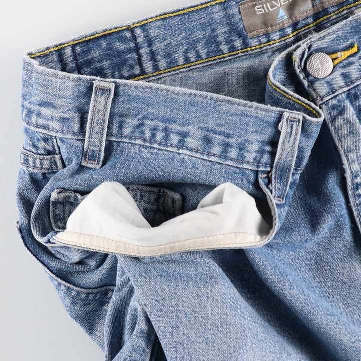 2000'S Levi's Silver Tab Loose Fit Denim Shorts (Men's W37 equivalent) cotton blue type Vintage Second Hand
