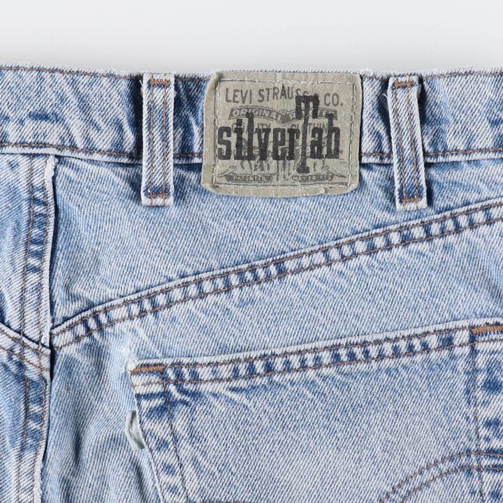 90'S Levi's Silver Tab Loose 33661-0791 Denim Shorts Half Pants Joys Made in USA Men's W37 equivalent cotton Blue type light blue Vintage Second Hand