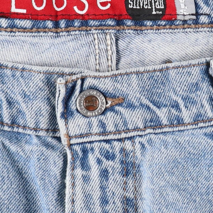 90'S Levi's Silver Tab Loose 33661-0791 Denim Shorts Half Pants Joys Made in USA Men's W37 equivalent cotton Blue type light blue Vintage Second Hand