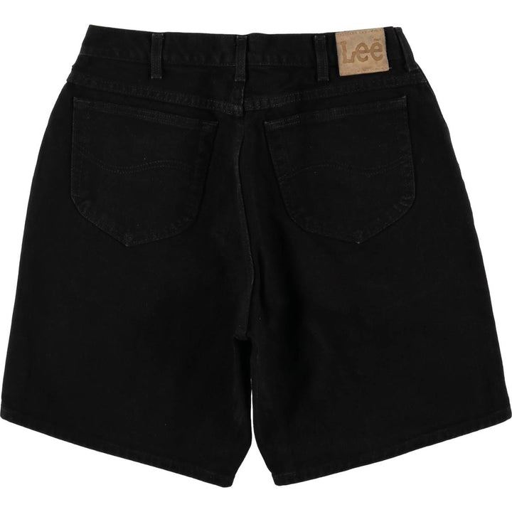 90'S Lee Black Denim Shorts, Made in USA, Men's Size W33 (approx.), Vintage cotton black type Vintage Second Hand