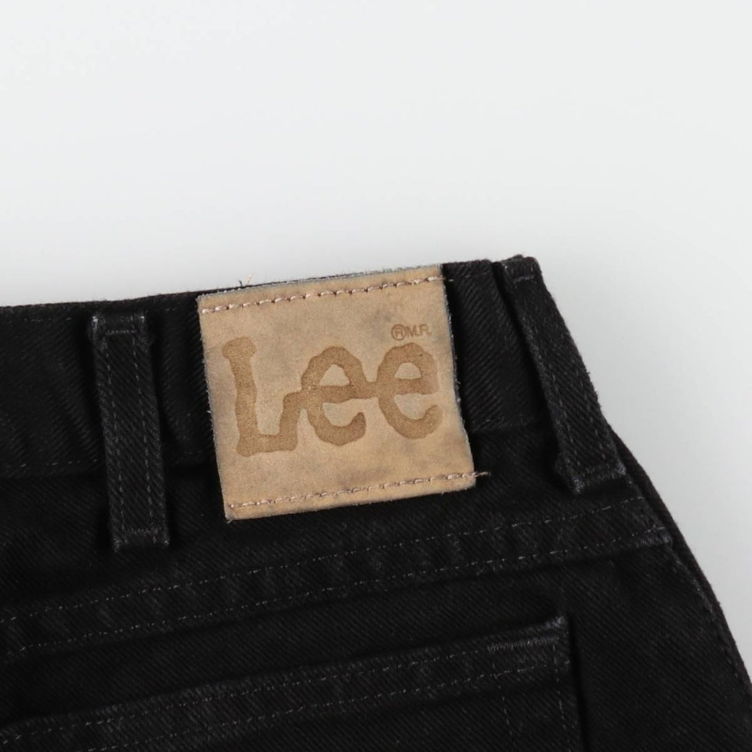 90'S Lee Black Denim Shorts, Made in USA, Men's Size W33 (approx.), Vintage cotton black type Vintage Second Hand