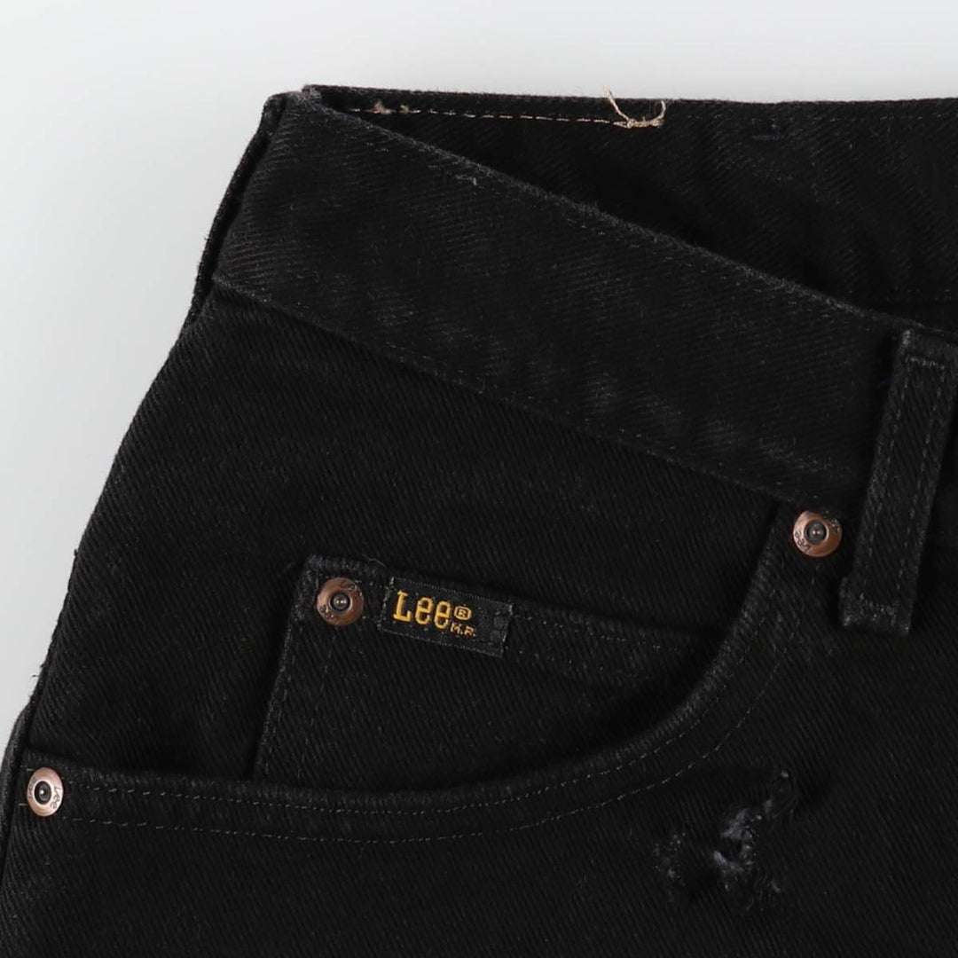 90'S Lee Black Denim Shorts, Made in USA, Men's Size W33 (approx.), Vintage cotton black type Vintage Second Hand