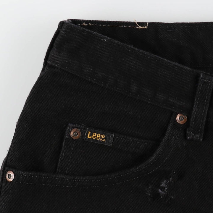 90'S Lee Black Denim Shorts, Made in USA, Men's Size W33 (approx.), Vintage cotton black type Vintage Second Hand