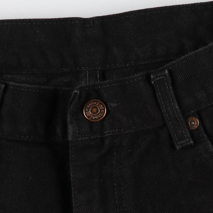 90'S Lee Black Denim Shorts, Made in USA, Men's Size W33 (approx.), Vintage cotton black type Vintage Second Hand