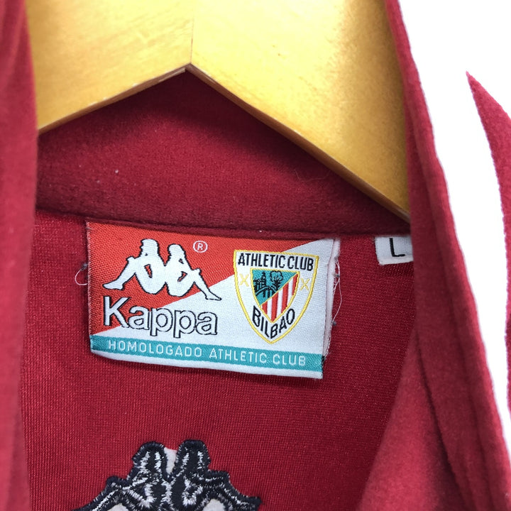 90'S Kappa ATHLETIC CLUB BILBAO Velour Jersey Track Jacket Made in Italy Men's L size /eaa478205