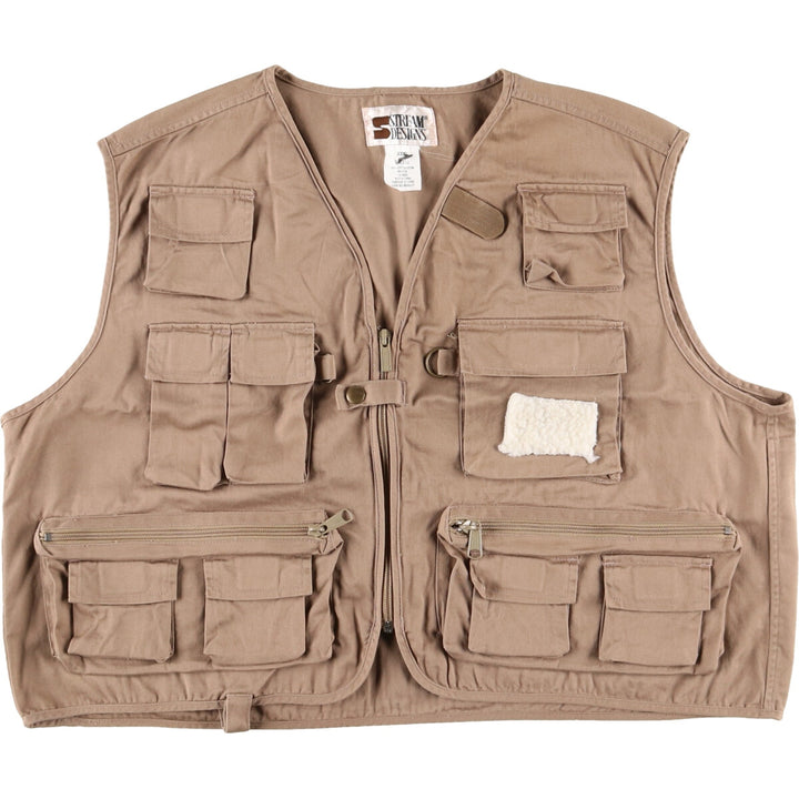 Big size STREAM DESIGNS fishing vest, equivalent to men's XXXL /eaa478284