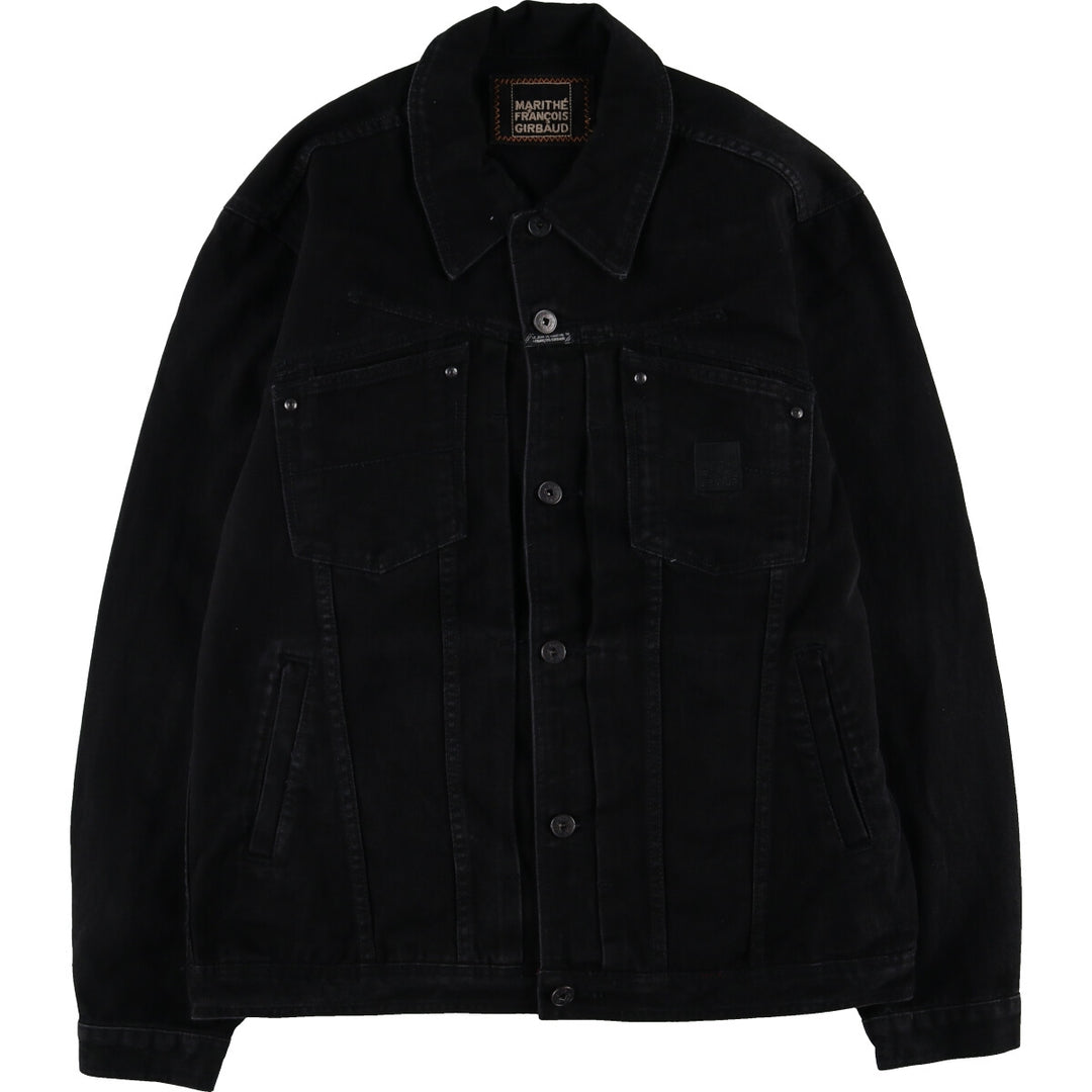 Marithe Francois Girbaud Black Denim Jacket G-Jean Men's XL Size /eaa478348