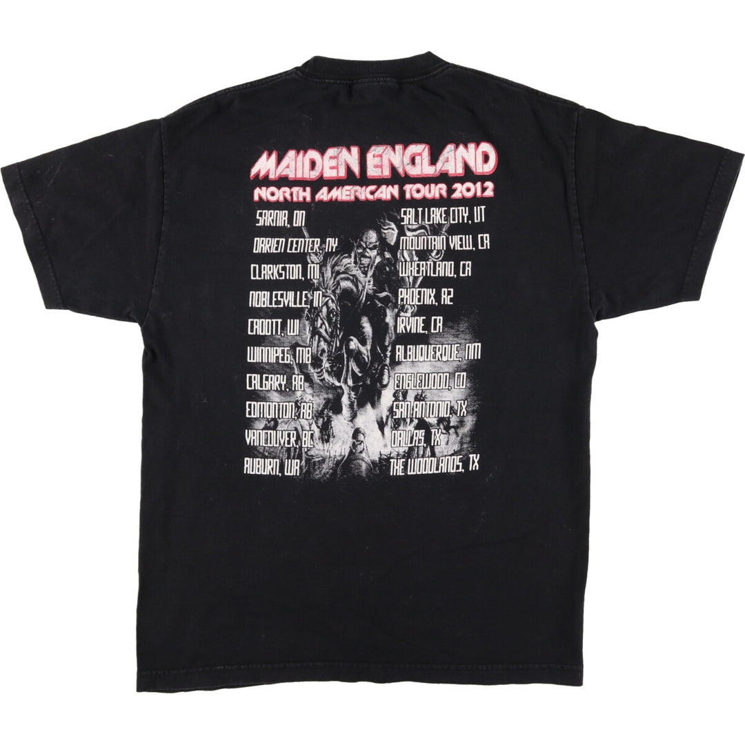 ALSTYLE APPAREL IRON MAIDEN Iron Maiden Band T-shirt Band T Men's L size /eaa478427