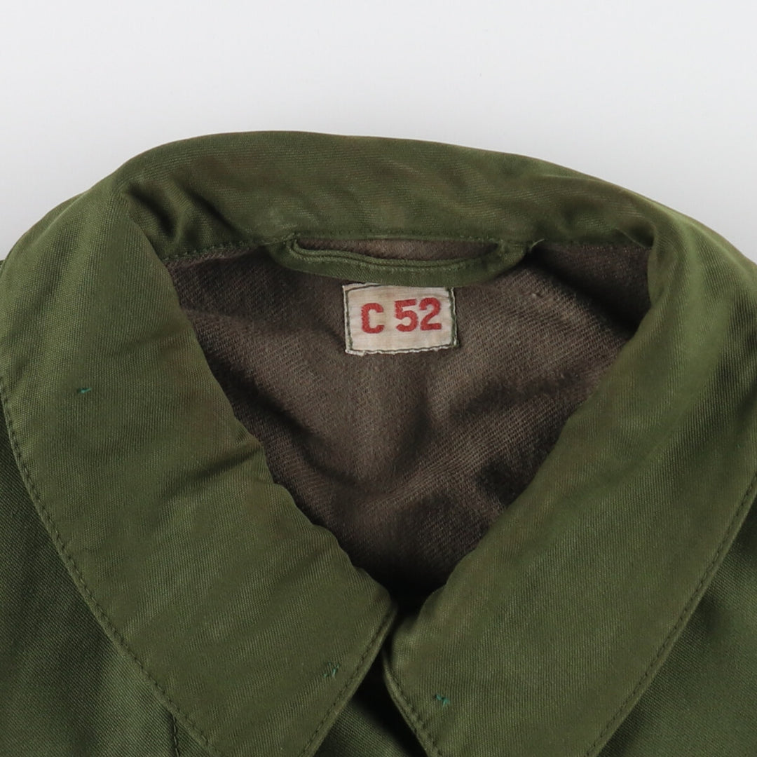 70'S Swedish military genuine M-59 military field coat C52 men's size L vintage / eaa478486