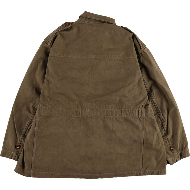 Authentic French military item from the 1950s, M-47 early model late model military field jacket, men's size L, vintage / eaa478492