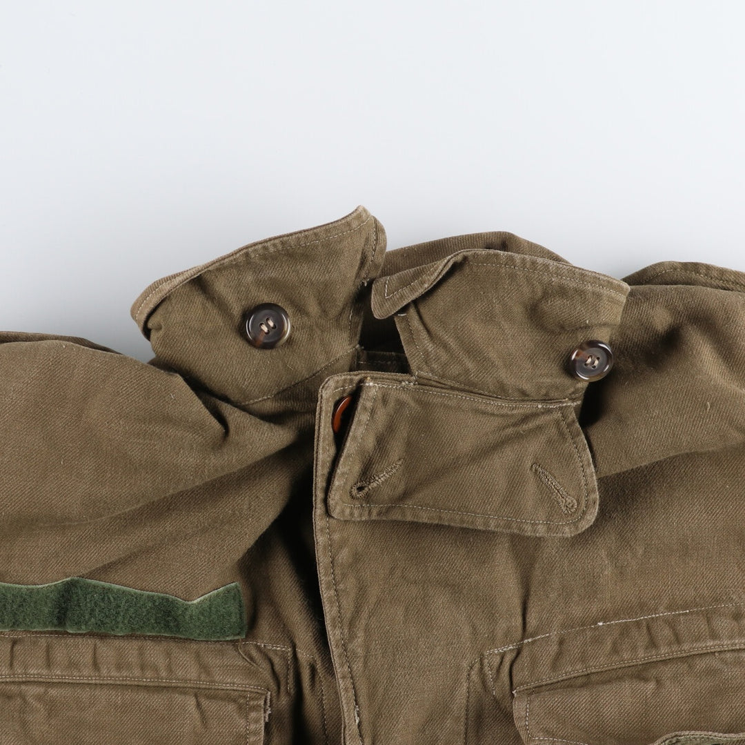 Authentic French military item from the 1950s, M-47 early model late model military field jacket, men's size L, vintage / eaa478492